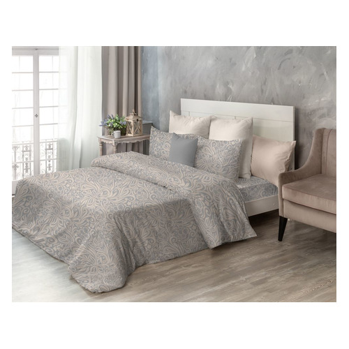 фото Комплект постельного белья самойловский текстиль тиана семейный бязь серый (750850)