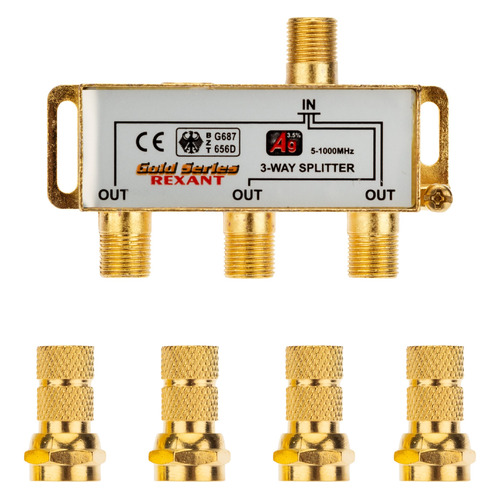 

Сплиттер антенный REXANT 05-6102-1, F-TV(f) - GOLD золотистый, 05-6102-1