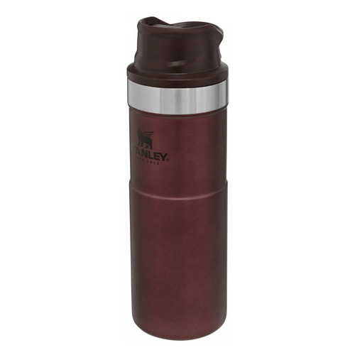 фото Термокружка stanley the trigger-action travel mug, 0.47л, бордовый