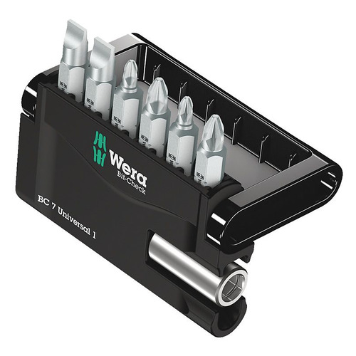 

Набор отверточный WERA Bit-Check 7 Universal 1, 7 предметов [we-056295], Bit-Check 7 Universal 1