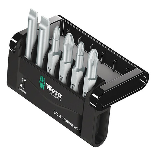 

Набор отверточный WERA Bit-Check 6 Universal 1, 6 предметов [we-056474], Bit-Check 6 Universal 1