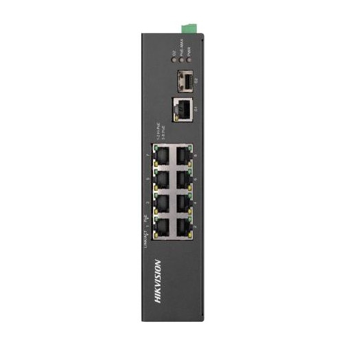 

Коммутатор Hikvision DS-3T0310HP-E/HS 8x100Mb 1G 1SFP 6PoE+ 110W неуправляемый, DS-3T0310HP-E/HS