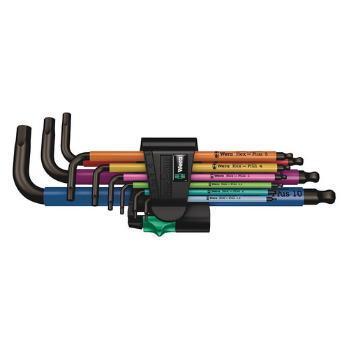 

Набор ключей WERA 950/9 Hex-Plus Multicolour BlackLaser 1, 9 предметов [we-022089], 950/9 Hex-Plus Multicolour BlackLaser 1