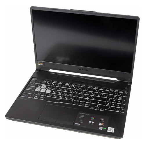 

Ноутбук ASUS TUF Gaming F15 FX506LI-HN039T, 15.6", IPS, Intel Core i5 10300H 2.5ГГц, 8ГБ, 512ГБ SSD, NVIDIA GeForce GTX 1650 Ti - 4096 Мб, Windows 10 Home, 90NR03T1-M03580, серый, FX506LI-HN039T