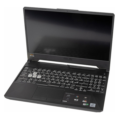 фото Ноутбук asus tuf gaming fx506li-hn039, 15.6", intel core i5 10300h 8гб, 512гб ssd, nvidia geforce gtx 1650 - 4096 мб, noos, 90nr03t1-m01540, серый