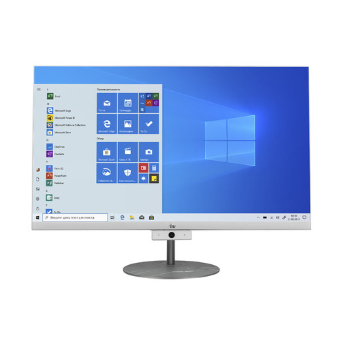 фото Моноблок iru office j2333, 23.8", amd ryzen 3 pro 3200ge, 4гб, 240гб ssd, amd radeon vega 8, windows 10 home, белый [1415672]