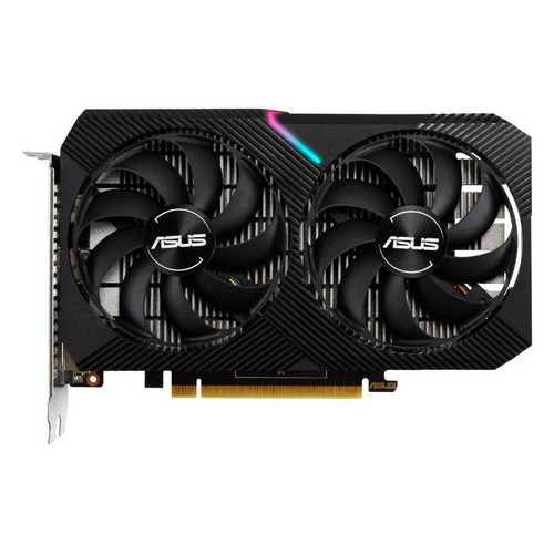 фото Видеокарта asus nvidia geforce gtx 1650 , dual-gtx1650-o4gd6-mini, 4гб, gddr6, oc, ret