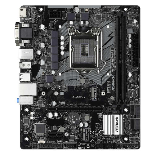 фото Материнская плата asrock h410m-hdv/m.2, lga 1200, intel h410, matx, ret