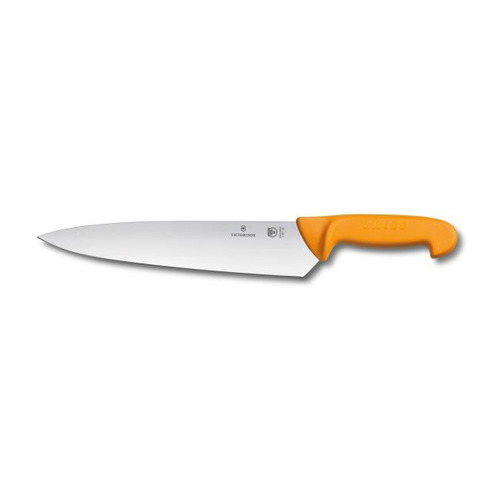 

Нож кухонный Victorinox Swibo, разделочный, для мяса, 260мм, заточка прямая, стальной, желтый [5.8451.26], Swibo
