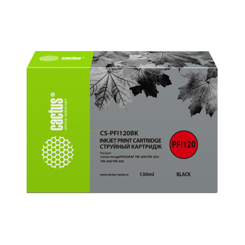 

Картридж Cactus CS-PFI120BK, черный / CS-PFI120BK, CS-PFI120BK