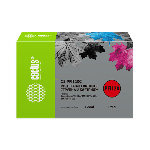 

Картридж Cactus CS-PFI120C, голубой / CS-PFI120C, CS-PFI120C