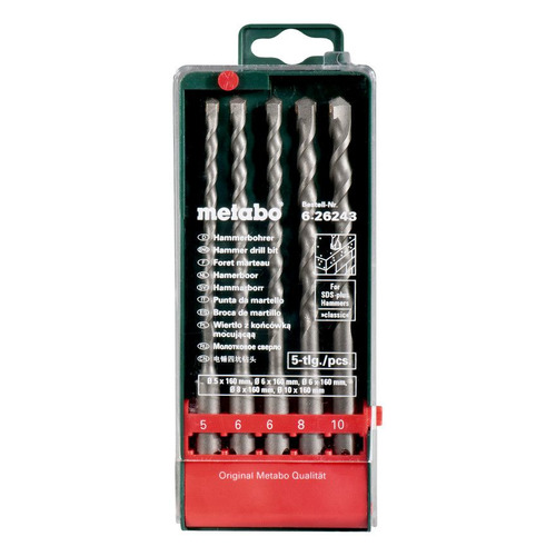 

Набор буров METABO 626243000, SDS-PLUS, 5шт, 626243000