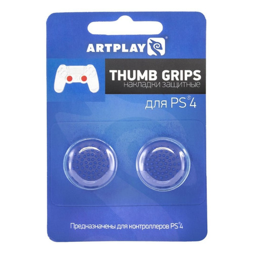 фото Накладки для кнопок контроллера artplays thumb grips, для playstation 4, синий