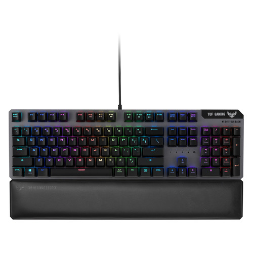 

Клавиатура ASUS TUF Gaming K7, USB, c подставкой для запястий, черный [90mp0191-b0ra00], TUF Gaming K7