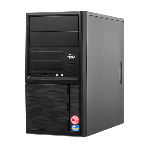 фото Компьютер iru office 315, intel core i5 9400f, ddr4 8гб, 240гб(ssd), nvidia geforce gt710 - 1024 мб, windows 10 home, черный [1418862]