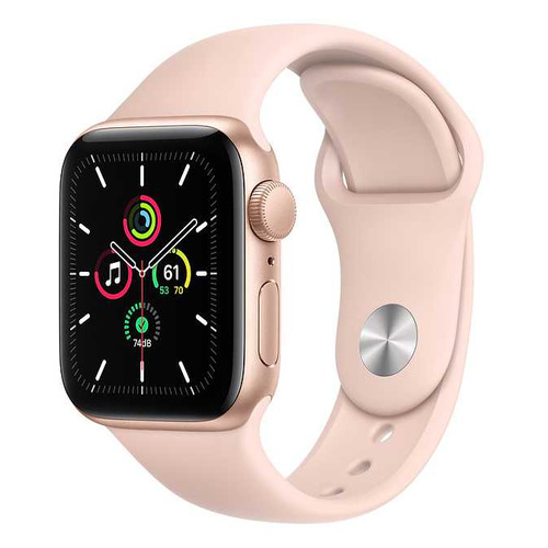 фото Смарт-часы apple watch series se 40мм, золотистый / розовый песок [mydn2ru/a]