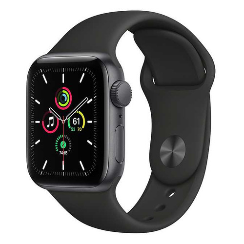 фото Смарт-часы apple watch series se 40мм, темно-серый / черный [mydp2ru/a]