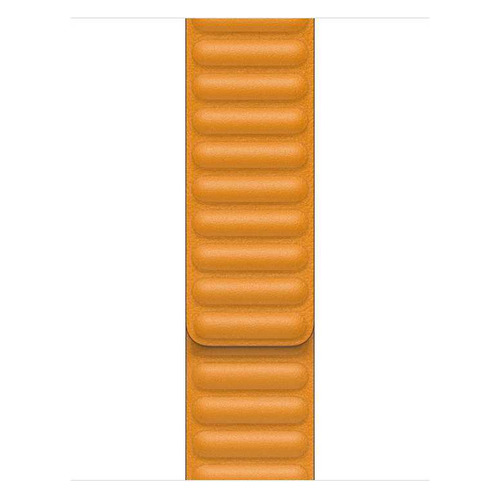 

Ремешок Apple Leather Link для Apple Watch Series 3/4/5/6/SE золотой апельсин (MY9P2ZM/A) 44мм, Leather Link