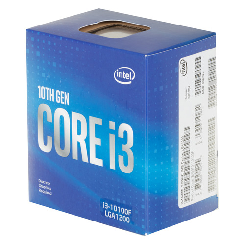 фото Процессор intel core i3 10100f, lga 1200, box [bx8070110100f s rh8u]