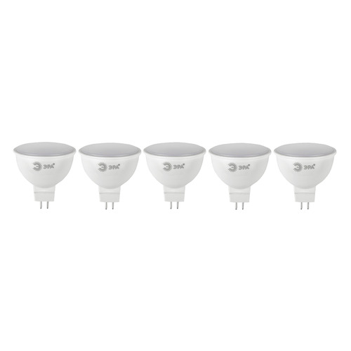 

Упаковка ламп LED ЭРА GU5.3, спот, 7Вт, 2700К, белый теплый, ECO LED MR16-7W-827-GU5.3, 5 шт. [б0040873], ECO LED MR16-7W-827-GU5.3