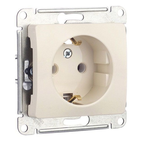 

Розетка Schneider Electric Glossa (GSL000243) скрыт. зазем. IP20 бежевый