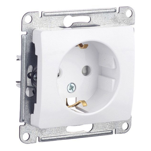

Розетка Schneider Electric Glossa (GSL000145) скрыт. зазем. штор. IP20 белый