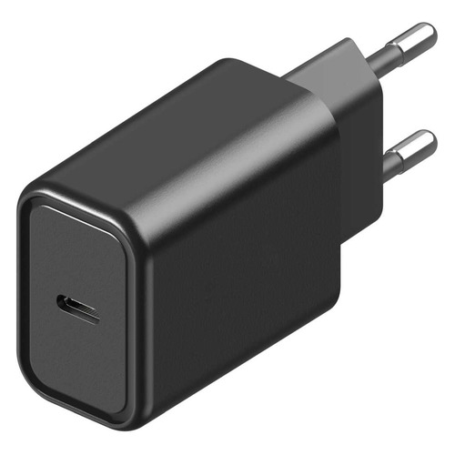 фото Сетевое зарядное устройство interstep usb type-c, 3a, черный