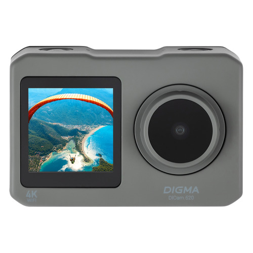 

Экшн-камера Digma DiCam 520 4K, WiFi, серый [dc520], 520