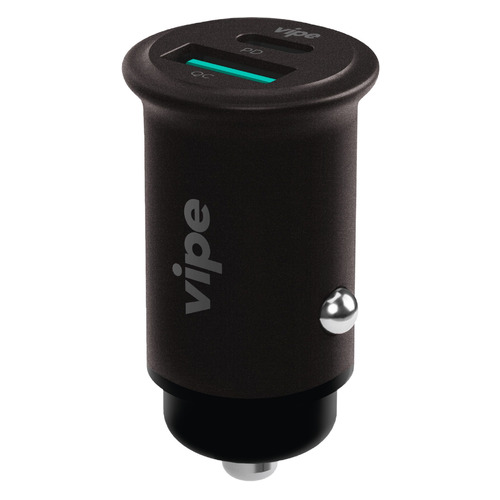 фото Автомобильное зарядное устройство vipe, usb + usb type-c, 3a, серый noname