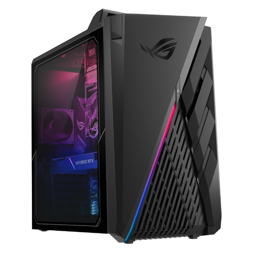 фото Компьютер asus gt35cz-ru013t, intel core i7 10700kf, ddr4 8гб, 1000гб, 256гб(ssd), nvidia geforce rtx 2060 super - 8192 мб, windows 10 home, черный [90pd0341-m02510]