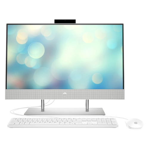 фото Моноблок hp 24-dp0051ur, 23.8", amd ryzen 5 4500u, 8гб, 256гб ssd, amd radeon graphics, free dos 3.0, серебристый [2k4x0ea]