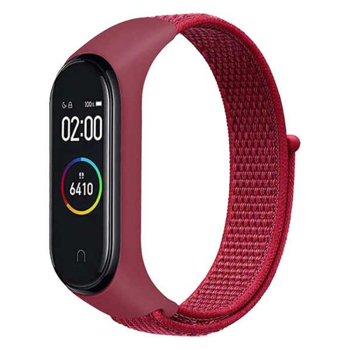 

Ремешок DF xiNylonband-01 для Xiaomi Mi Band 3/4/5 красный (DF XINYLONBAND-01), xiNylonband-01