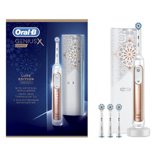 фото Электрическая зубная щетка oral-b genius x luxe edition, цвет: белый [80333079]