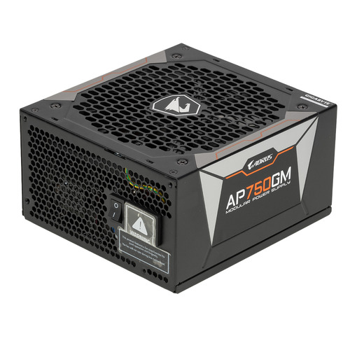 фото Блок питания gigabyte aorus gp-ap750gm, 750вт, 135мм, черный, retail [28200-ap75gm-1eur]