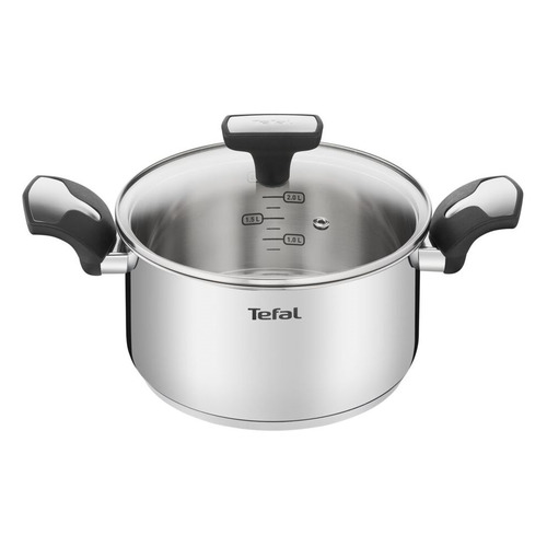 фото Кастрюля tefal emotion e3014524, 2.7л, с крышкой, серебристый [2100117991]