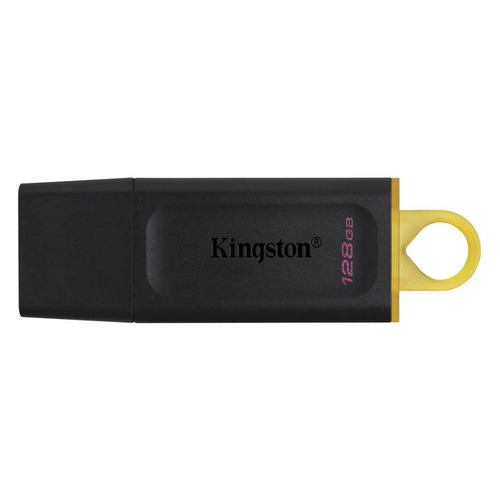 фото Флешка usb kingston datatraveler exodia 128гб, usb3.1, черный и желтый [dtx/128gb]