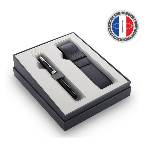

Набор Parker Sonnet GIFT 20 (2121709) Black CT ручка перьевая M черные подар.кор., GIFT 20