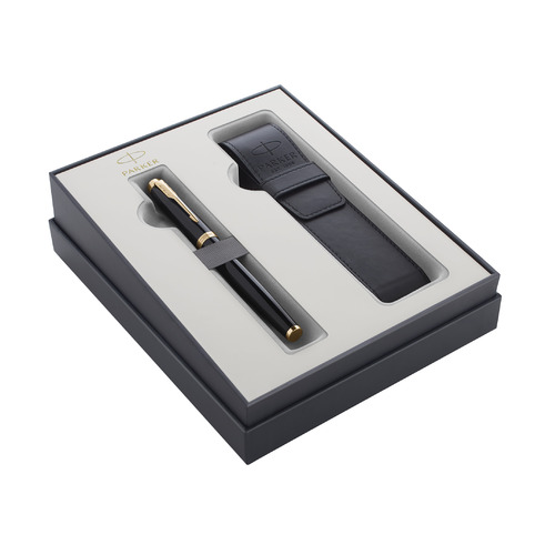 

Набор Parker IM Core GIFT 20 (2122002) Black GT ручка перьевая M синие подар.кор., GIFT 20
