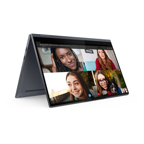 фото Ноутбук-трансформер lenovo yoga 7 15itl5, 15.6", ips, intel core i5 1135g7 2.4ггц, 16гб, 512гб ssd, intel iris xe graphics , windows 10, 82bj005tru, серый