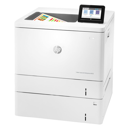 

Принтер лазерный HP Color LaserJet Enterprise M555x цветной, цвет: белый [7zu79a], M555x