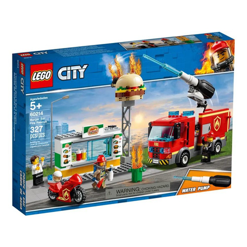 фото Конструктор lego city пожар в бургер-кафе, 60214