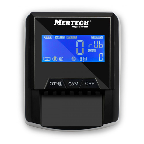 фото Детектор банкнот mertech d-20a flash pro lcd автоматический рубли акб