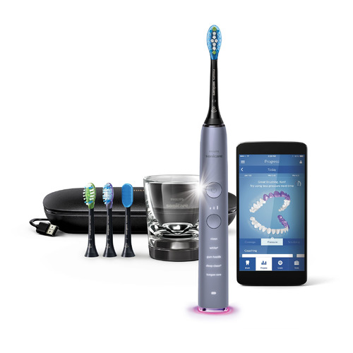 фото Электрическая зубная щетка philips sonicare diamondclean hx9924/47, цвет: сиреневый