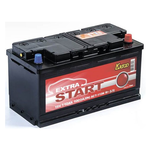 фото Аккумулятор автомобильный катод extra start extra start 110ач 1000a [6ст-110n r+ (l5)]