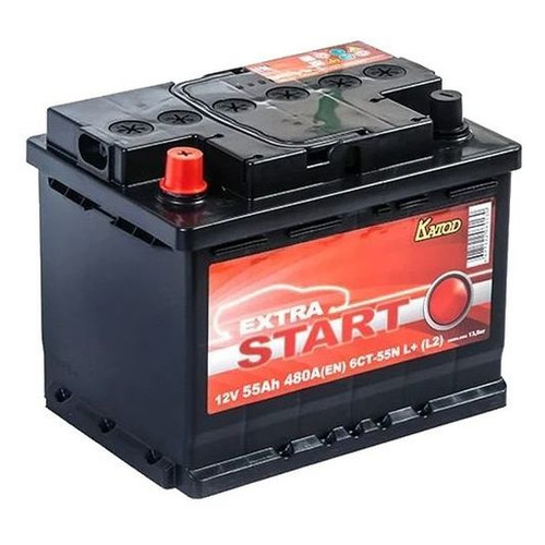 

Аккумулятор автомобильный КАТОД EXTRA START Extra Start 55Ач 480A [6ст-55n l+ (l2)], Extra Start