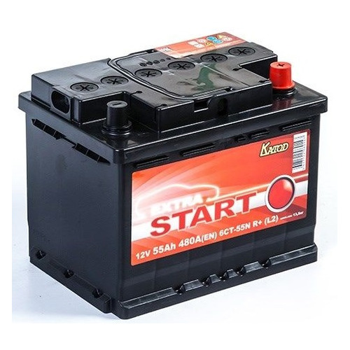 

Аккумулятор автомобильный КАТОД EXTRA START Extra Start 55Ач 480A [6ст-55n r+ (l2)], Extra Start