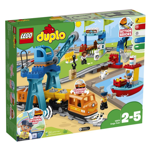 фото Конструктор lego duplo грузовой поезд, 10875