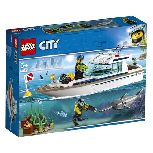

Конструктор LEGO City Яхта для дайвинга, 60221, Яхта для дайвинга