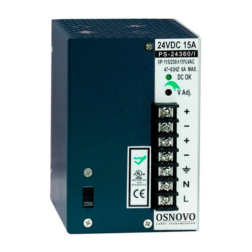 

Блок питания OSNOVO PS-24360/I, синий, PS-24360/I
