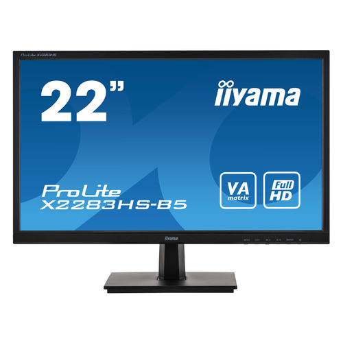 фото Монитор iiyama x2283hs-b5 21.5", черный